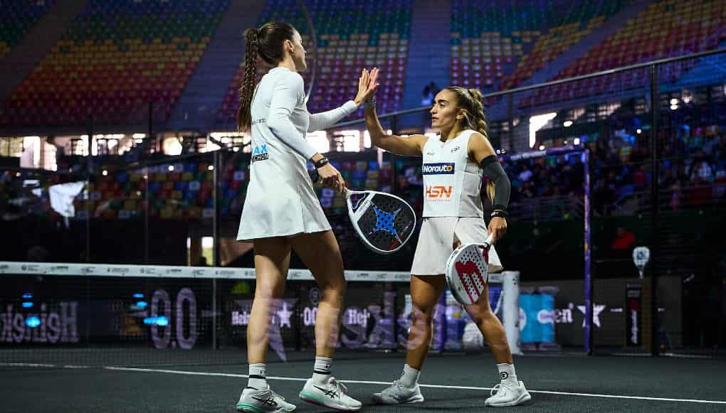 Spelers in actie tijdens de ronde van 32 op de Premier Padel P1 in Buenos Aires, mei 2026