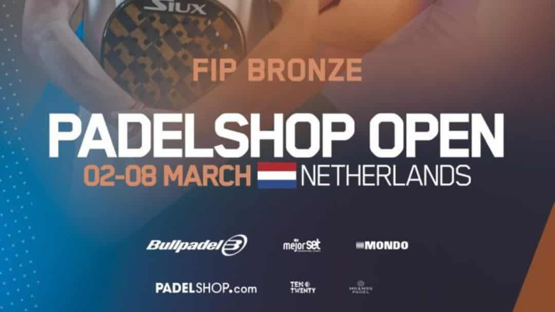 FIP Bronze Padel Shop Open 2026 in Houten - Nederlandse spelers Roper en Meijer in het hoofdschema