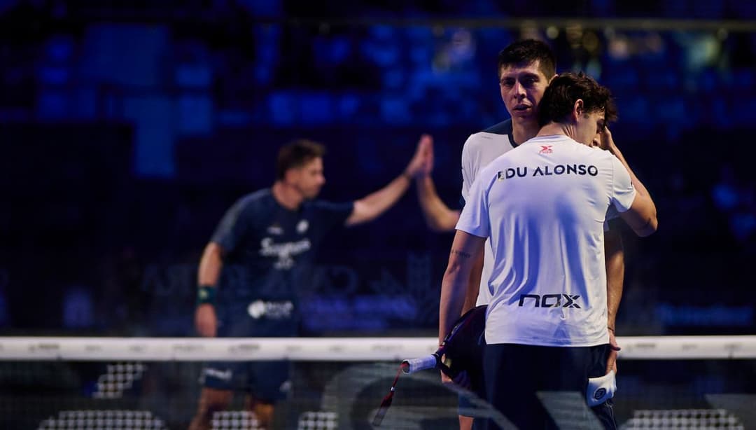 Paula Josemaría en Bea González in actie bij de Premier Padel Gijón P2 2026 in Spanje