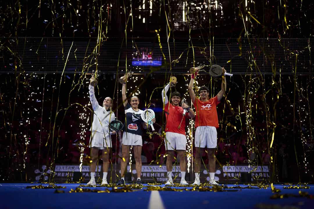 Arturo Coello, Agustin Tapia, Ariana Sanchez en Andrea Ustero vieren hun titels bij Premier Padel P1 Valencia